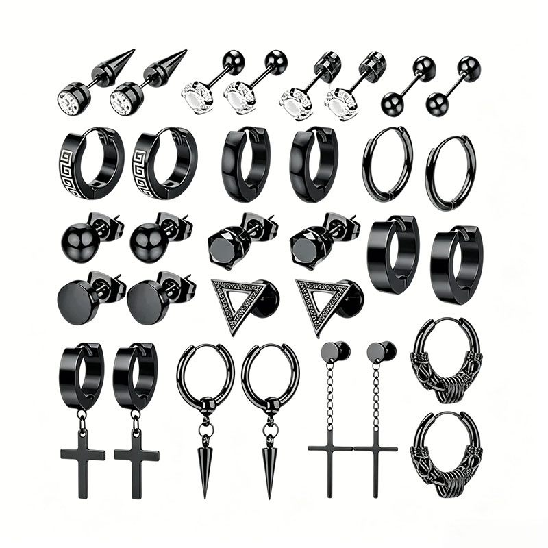 Conch Earring Hoop - EVISPOL 1 Pair Punk Stainless Steel