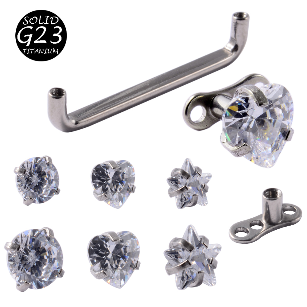 Body Jewelry Dermal - 1Peice G23 Titan Mặt Nạ Dermal