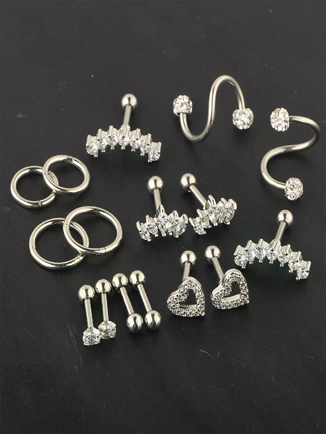 Conch Earring Hoop - SGIAWETA-16pcs 16G Cartilage Earring Tragus Piercing