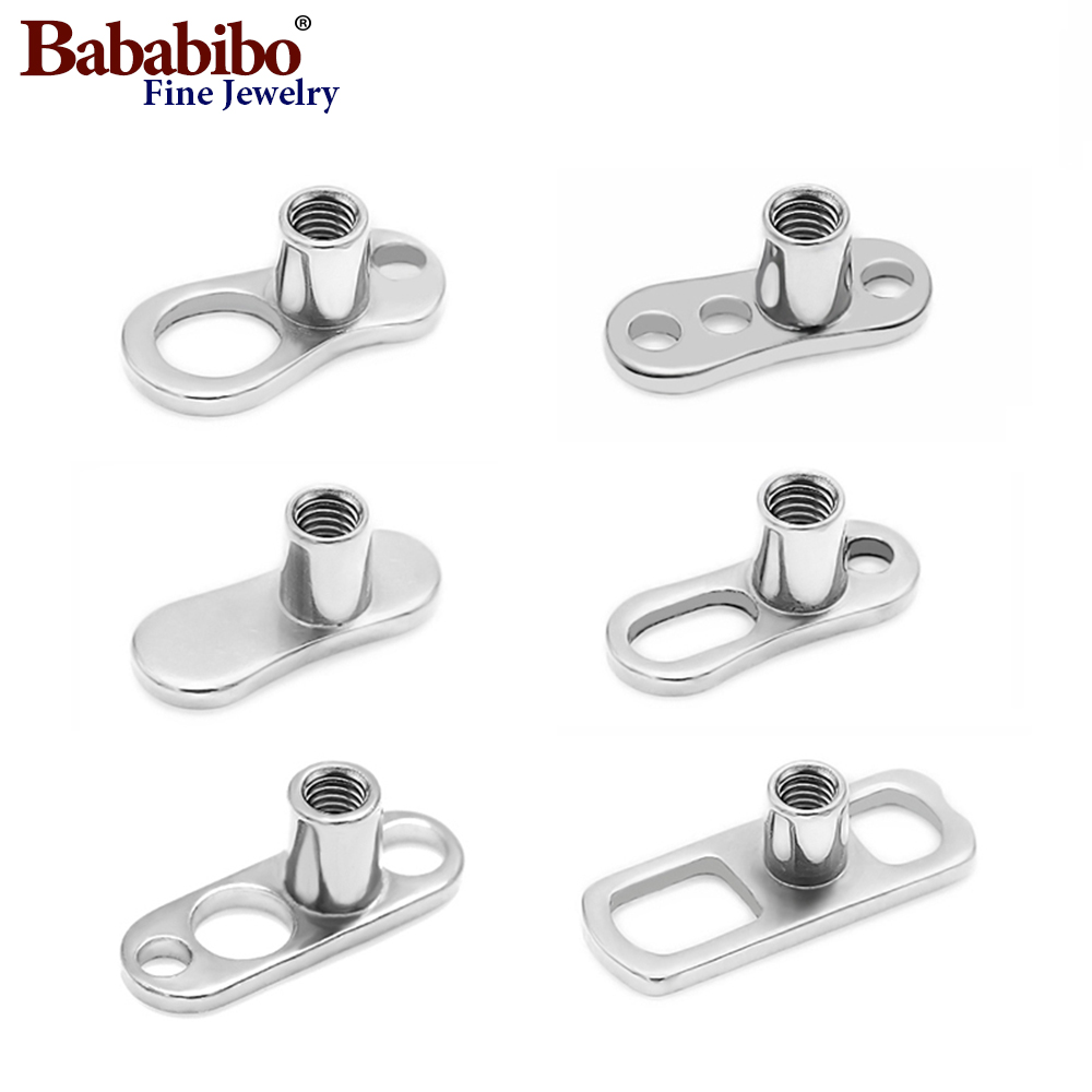 Body Jewelry Dermal - 10 pcs 14G 2mm/2.5mm G23 Titanium