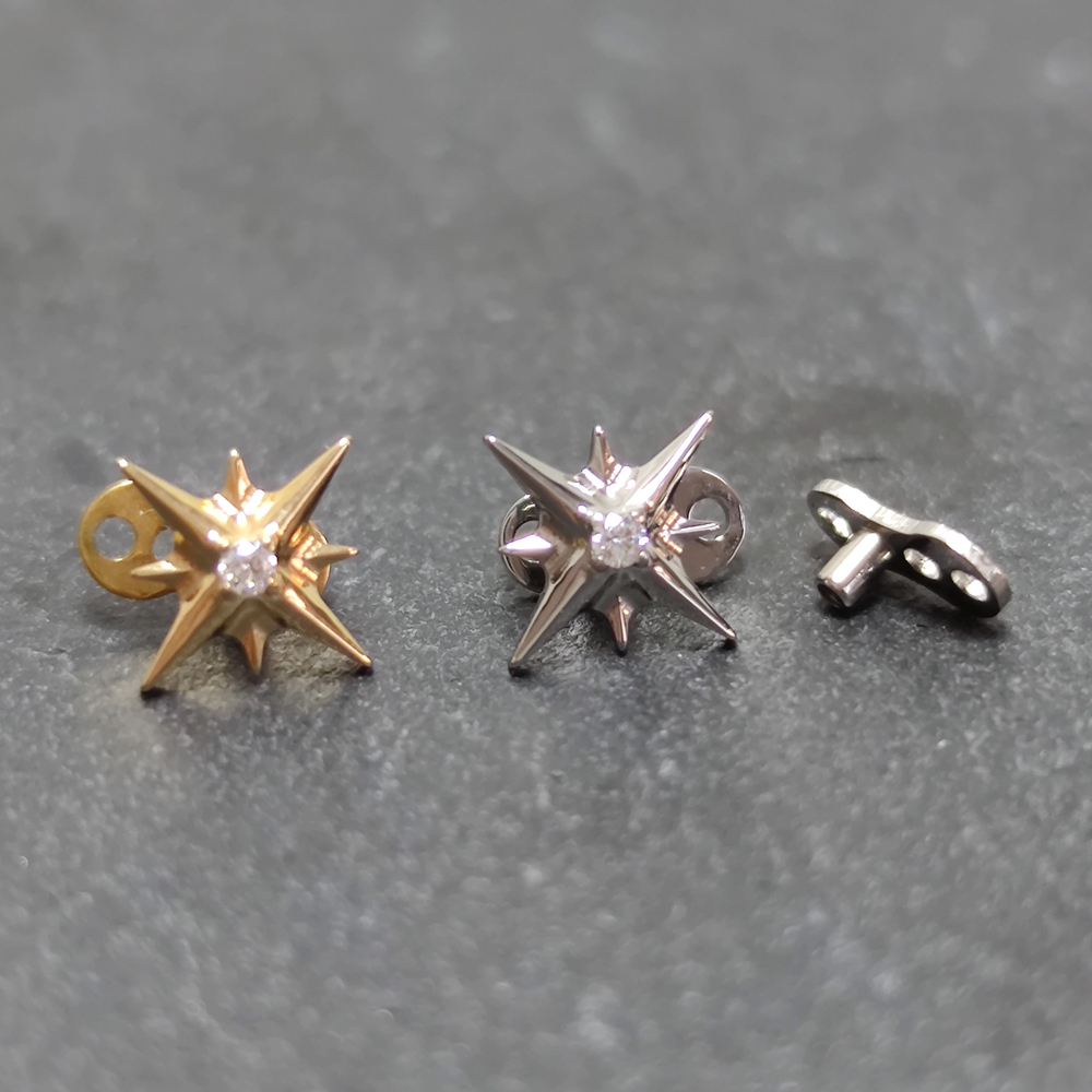 G23 Titanium Zircon Micro Derm - đánh giá và giá Body Jewelry Dermal