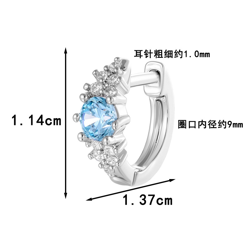 Crystal Cubic Zircon Ear Hoop, - đánh giá và giá Conch Earring Hoop