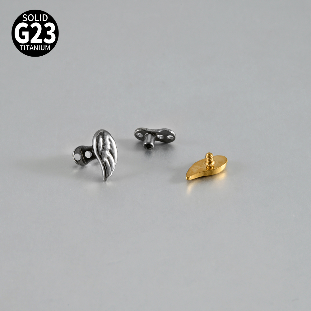 14-1PCS G23 Pure Titanium Butt - đánh giá và giá Body Jewelry Dermal