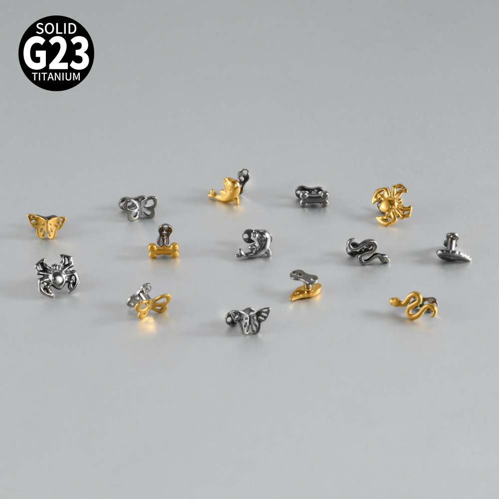 14-1PCS G23 Pure Titanium Butt - đánh giá và giá Body Jewelry Dermal