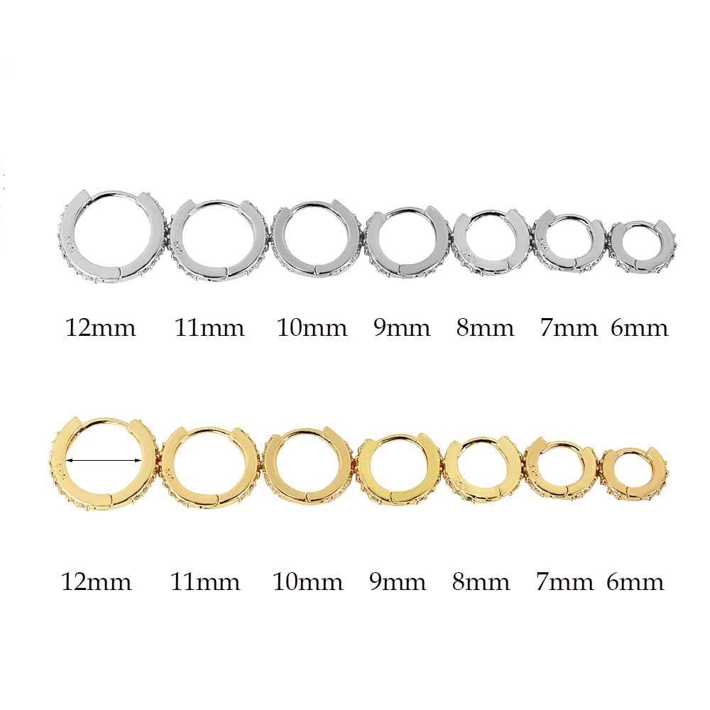 Cầu Vồng CZ Huggies Đôi Khuyên - đánh giá và giá Conch Earring Hoop