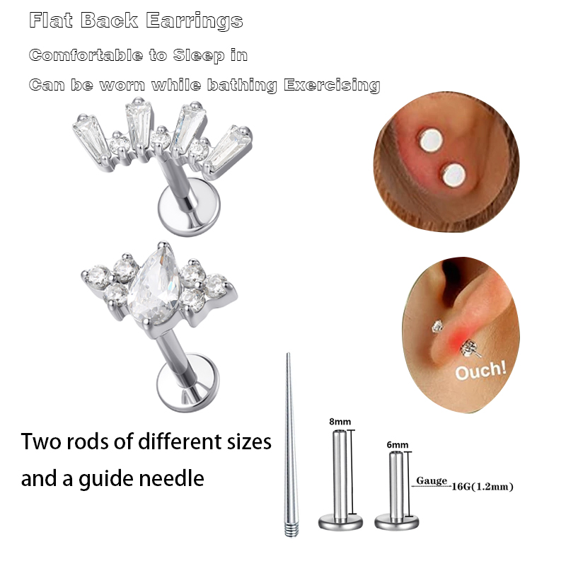1 Pcs ASTM Titanium Helix Pier - đánh giá và giá Conch Earring Hoop