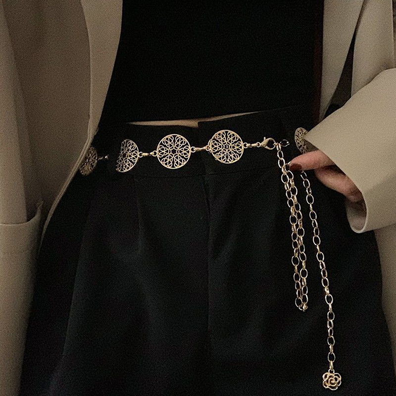 Elegant Round Metal Belt For W - đánh giá và giá Body Jewelry Dress