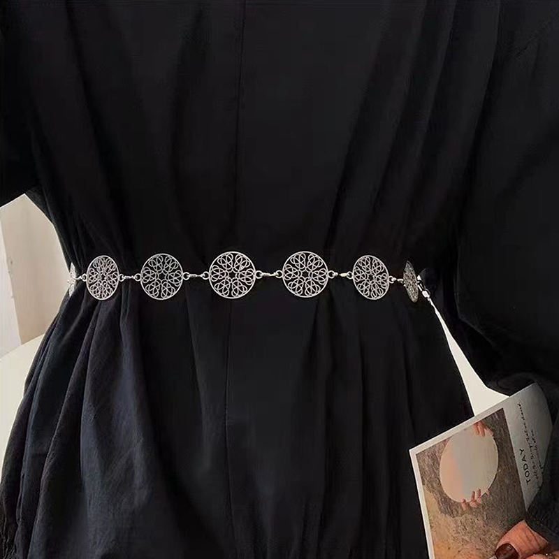 Elegant Round Metal Belt For W - đánh giá và giá Body Jewelry Dress