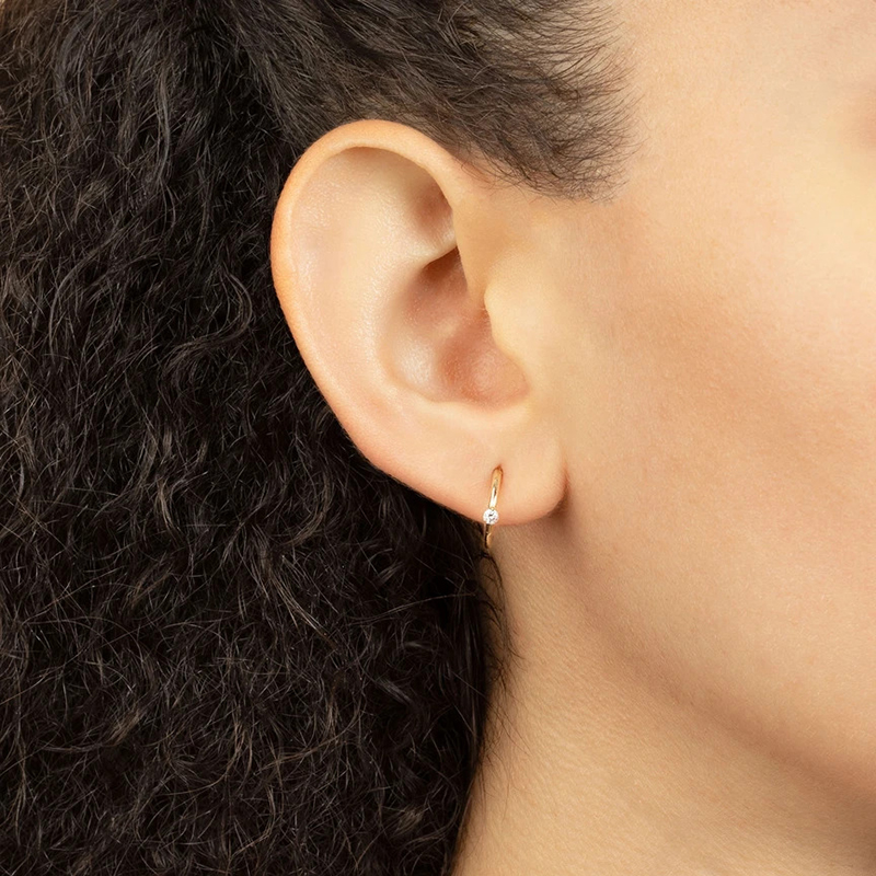 CRMYA Vàng Bạc Màu Bông Tai Vò - đánh giá và giá Conch Earring Hoop