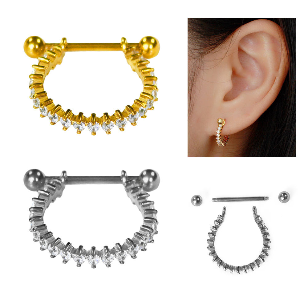 100% 316L Stainless steel Circ - đánh giá và giá Conch Earring Hoop