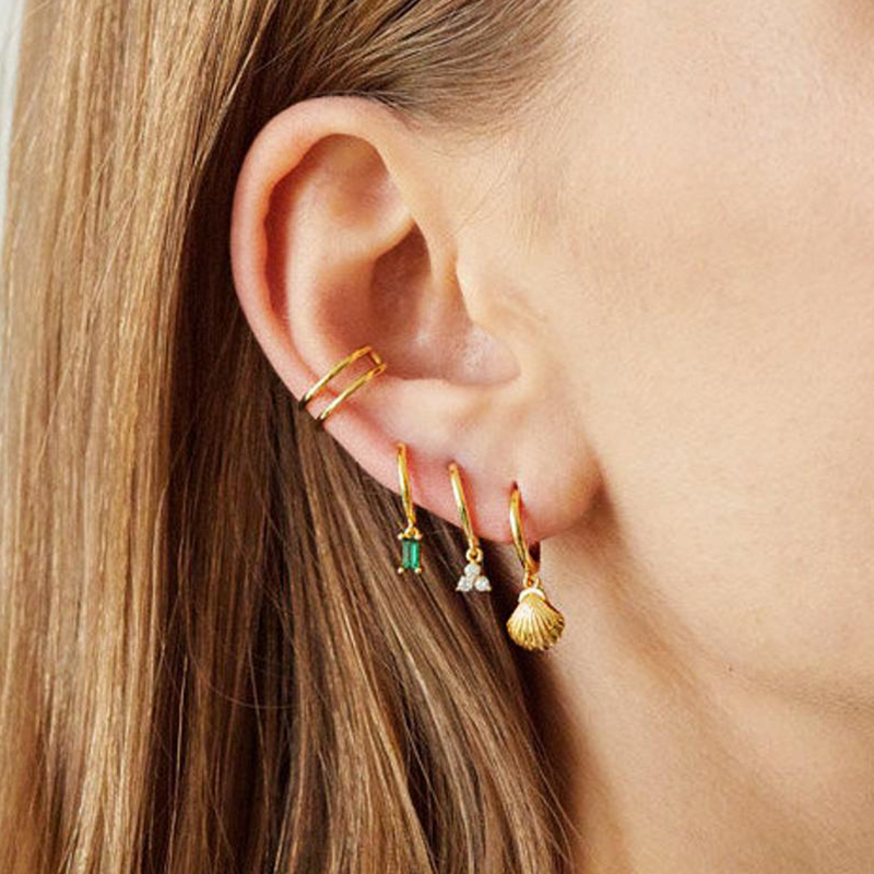 925 Sterling Silver Needle She - đánh giá và giá Conch Earring Hoop