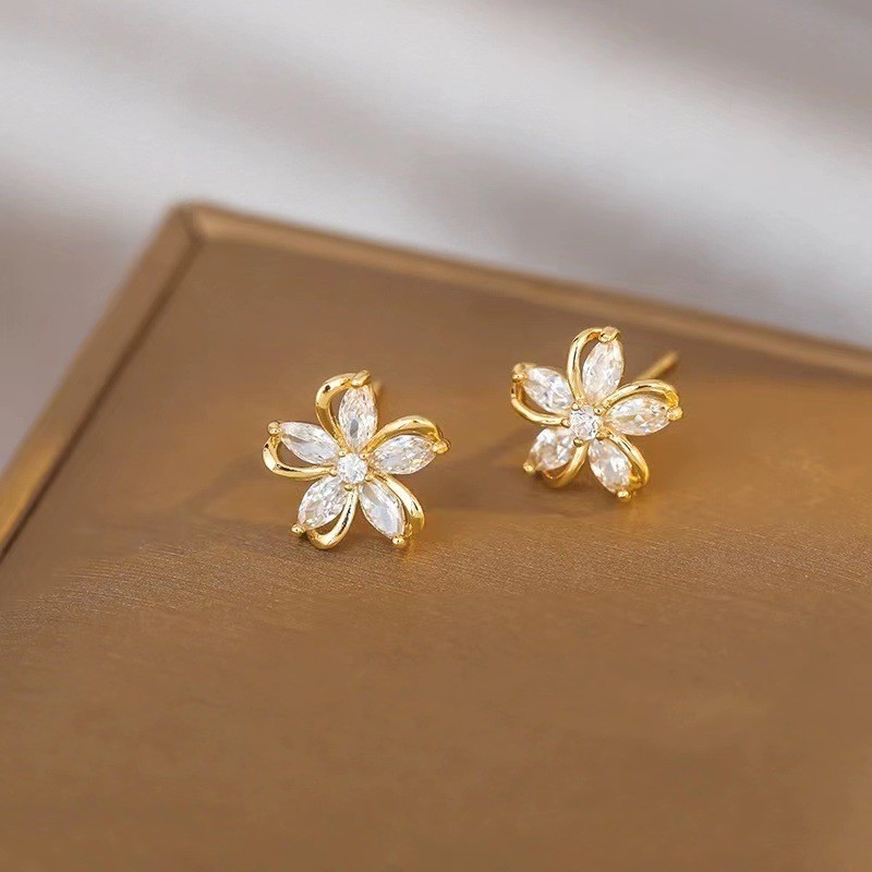 Dainty Flower Stud Earrings fo - đánh giá và giá Conch Earring Hoop