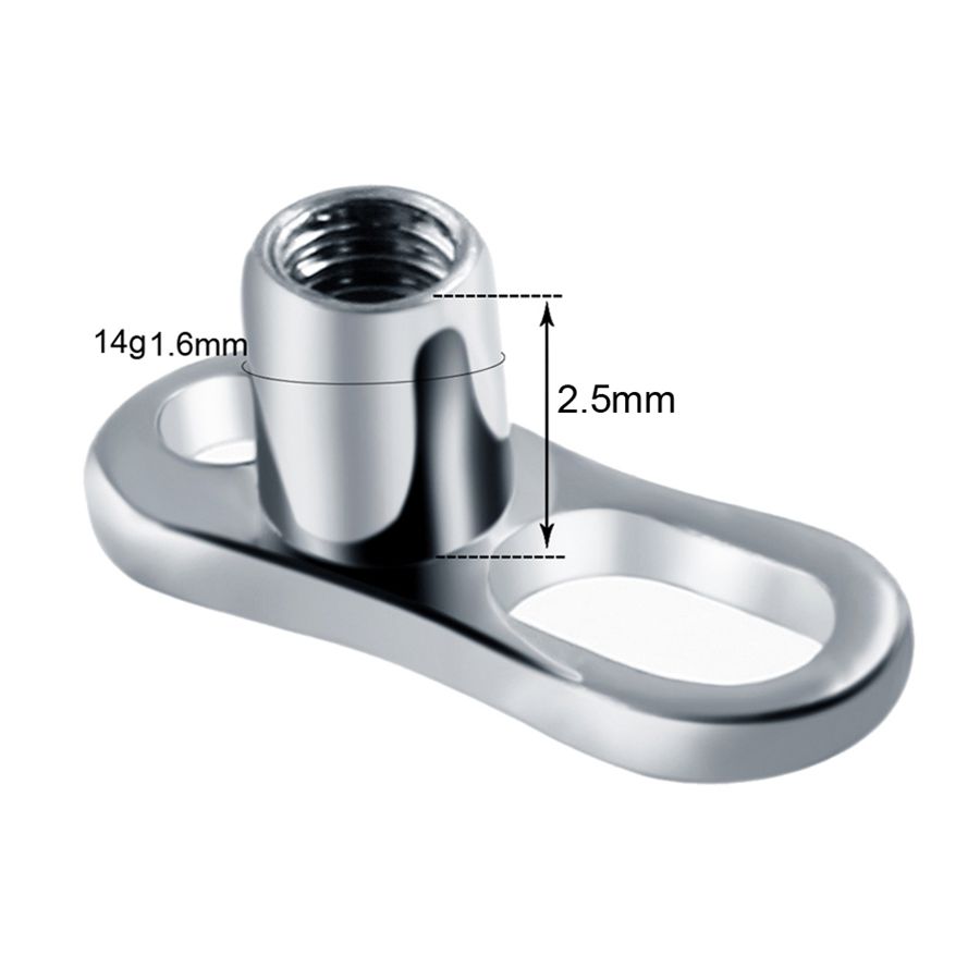 10 Cái/lốc G23 Titan Micro Mặt - đánh giá và giá Body Jewelry Dermal