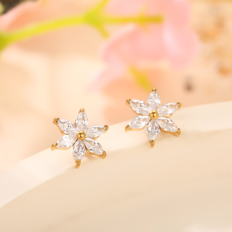 1/5PCS Titanium Crystal Flower - đánh giá và giá Body Jewelry Dermal