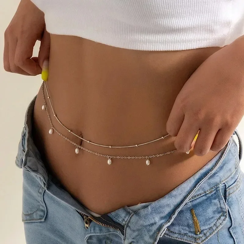 New Charm Sexy Double Layer Bu - đánh giá và giá Body Jewelry Waist