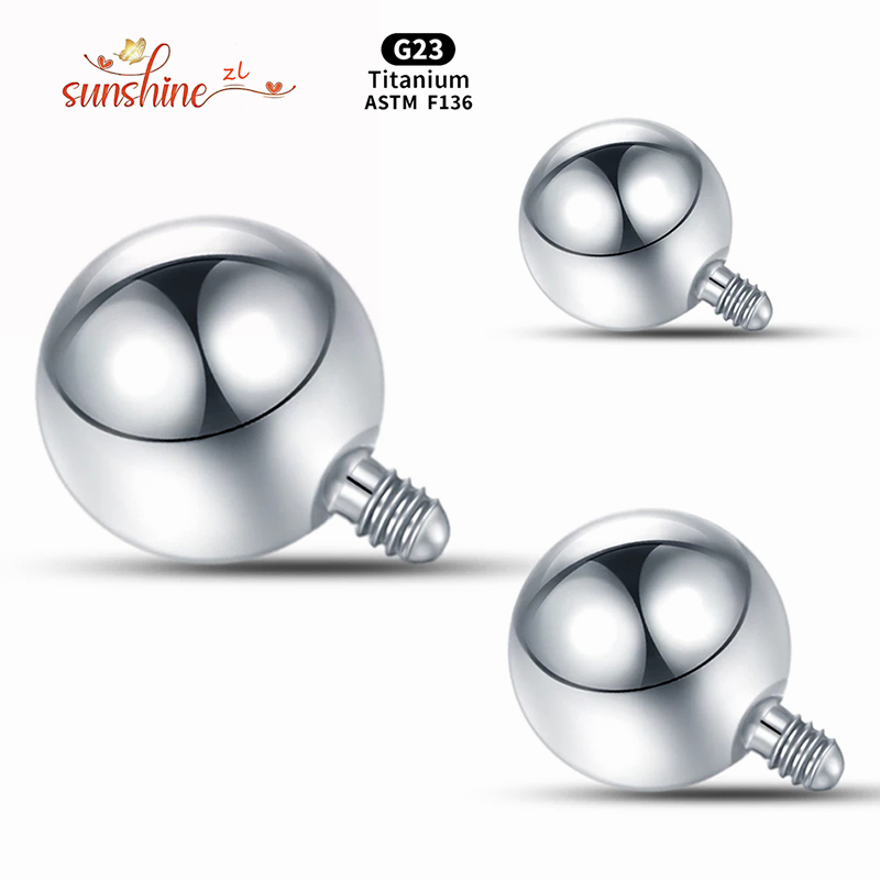 1PCS Internally Threaded Ball  - đánh giá và giá Body Jewelry Dermal