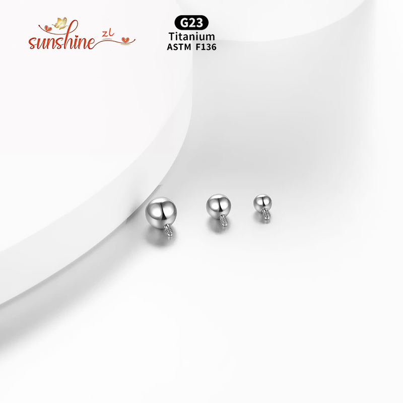 1PCS Internally Threaded Ball  - đánh giá và giá Body Jewelry Dermal