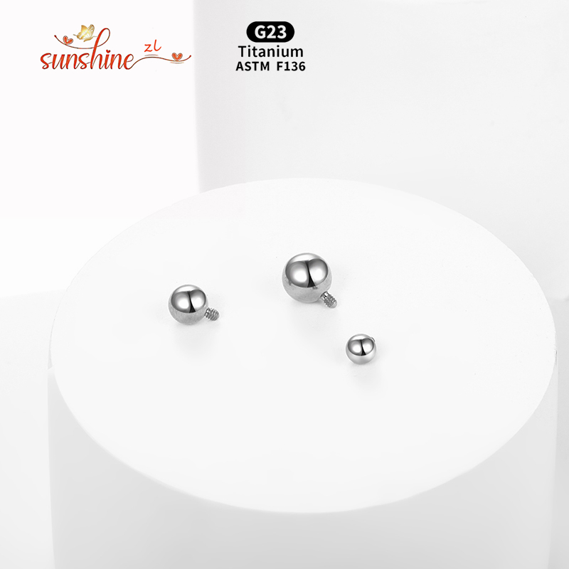 1PCS Internally Threaded Ball  - đánh giá và giá Body Jewelry Dermal