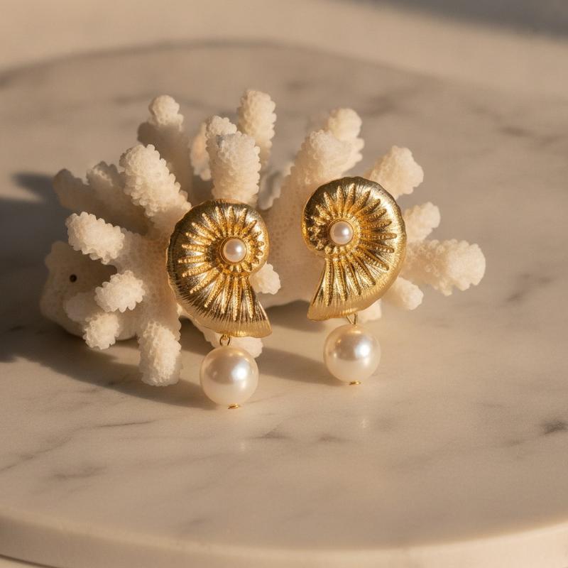 2Pcs Simulated Pearl Conch Ear - đánh giá và giá Conch Earring Hoop