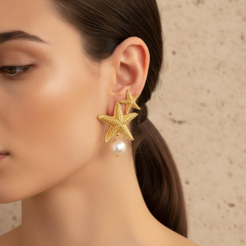 2Pcs Simulated Pearl Conch Ear - đánh giá và giá Conch Earring Hoop