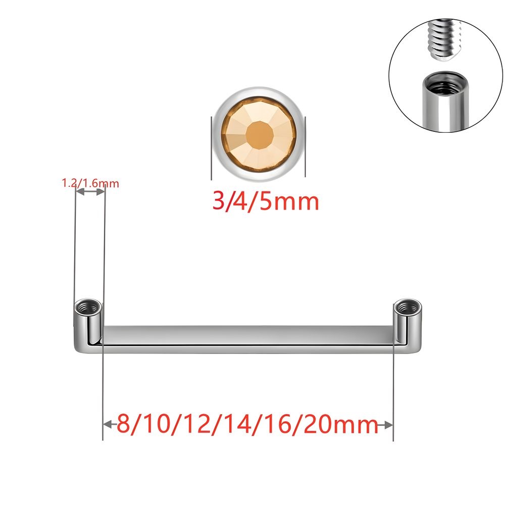 ASTM F136 Titanium Dermal Anch - đánh giá và giá Body Jewelry Dermal