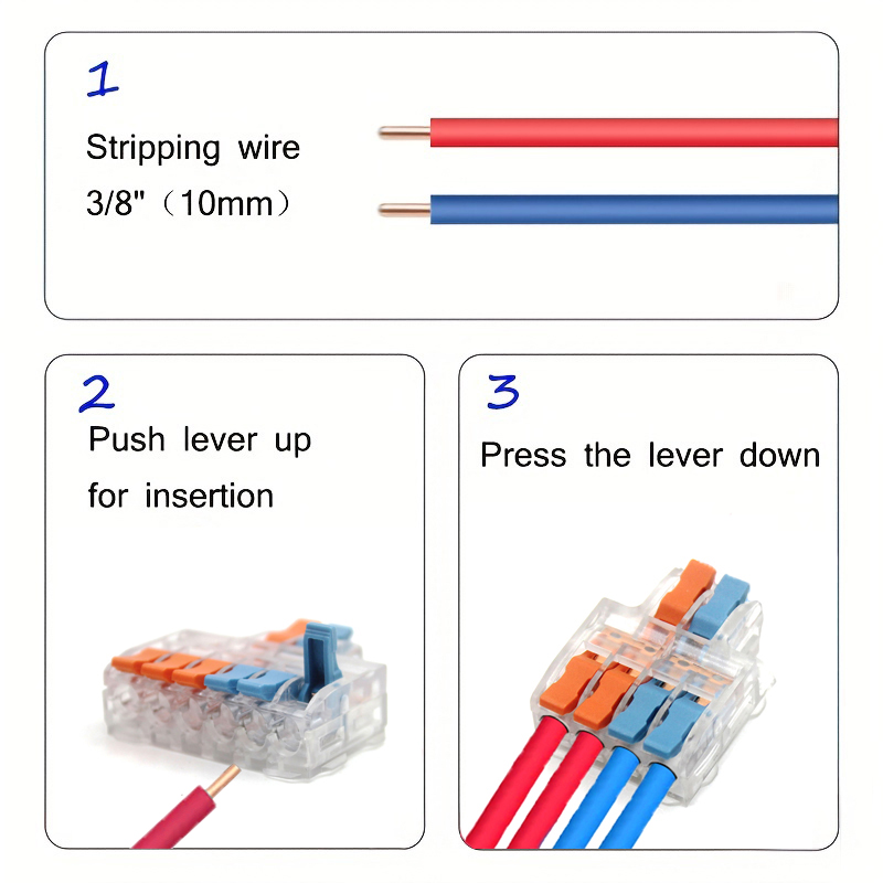 10/50pcs Quick Wire Connector  - đánh giá và giá Threadless Push Pin