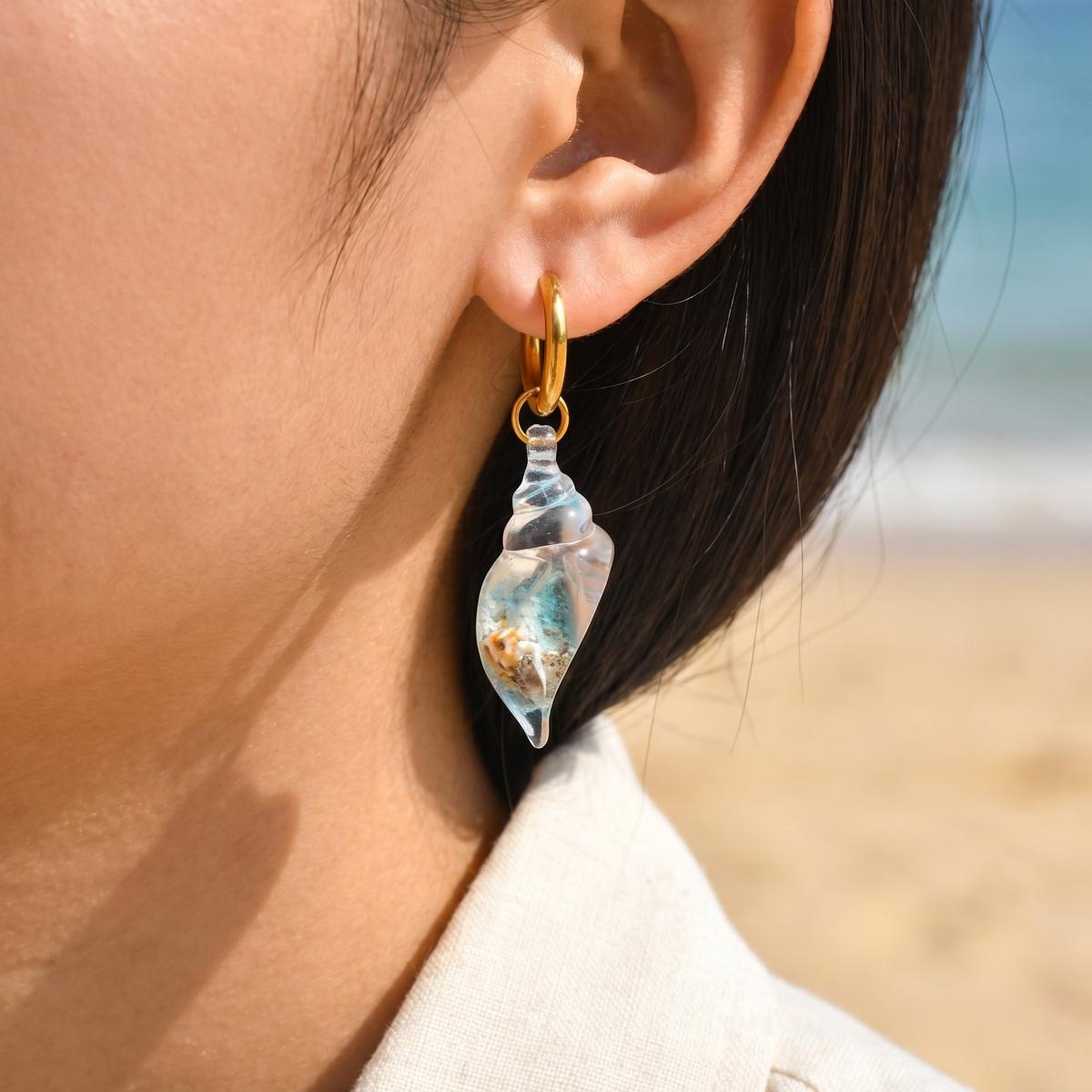 Conch Hoop Earrings for Women  - đánh giá và giá Conch Earring Hoop