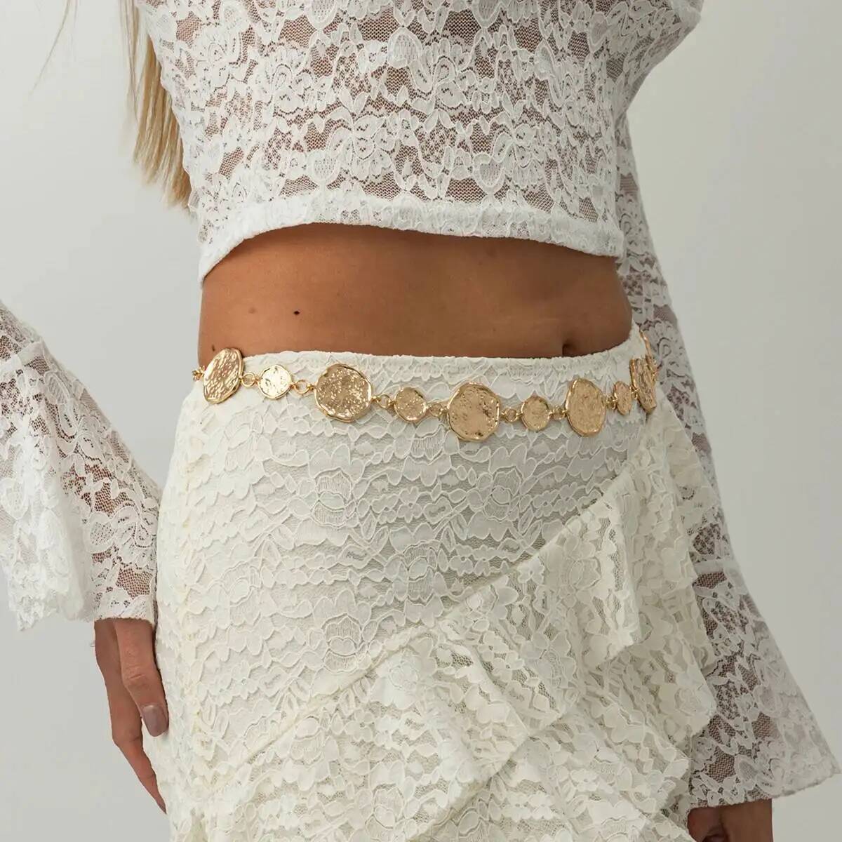 Punk Gold Color Round Belly Wa - đánh giá và giá Body Jewelry Dress