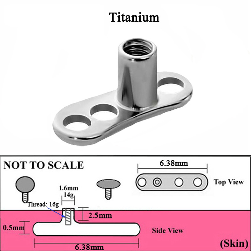 1Peice G23 Titan Mặt Nạ Dermal - đánh giá và giá Body Jewelry Dermal