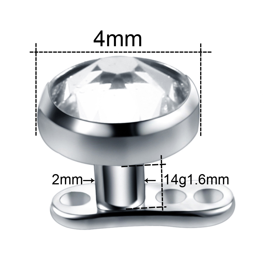 10 Cái/lốc Titan Micro Mặt Nạ  - đánh giá và giá Body Jewelry Dermal