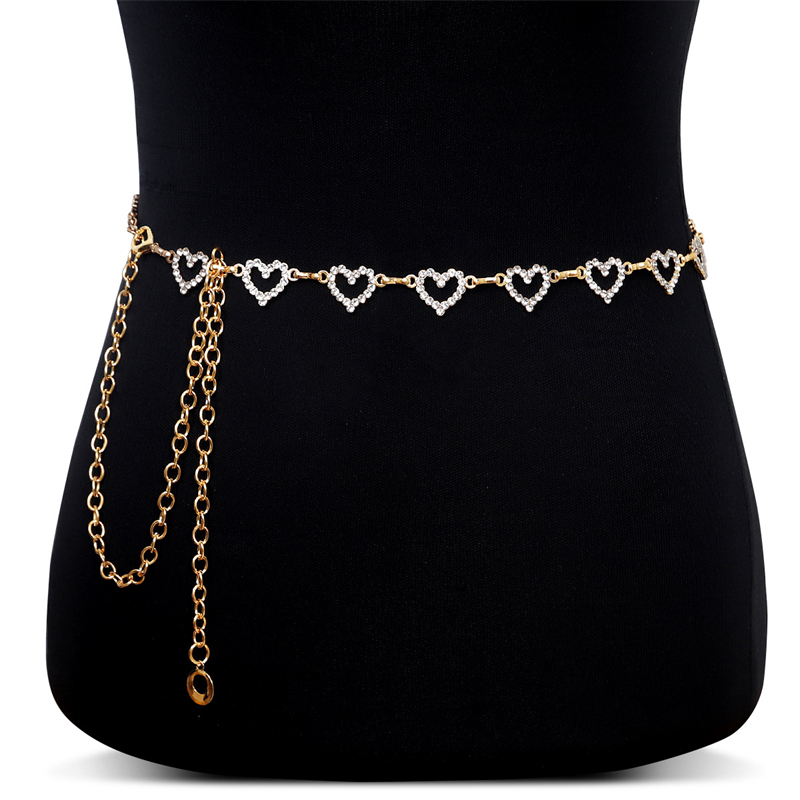 Fashion Rhinestone Heart Waist - đánh giá và giá Body Jewelry Dress