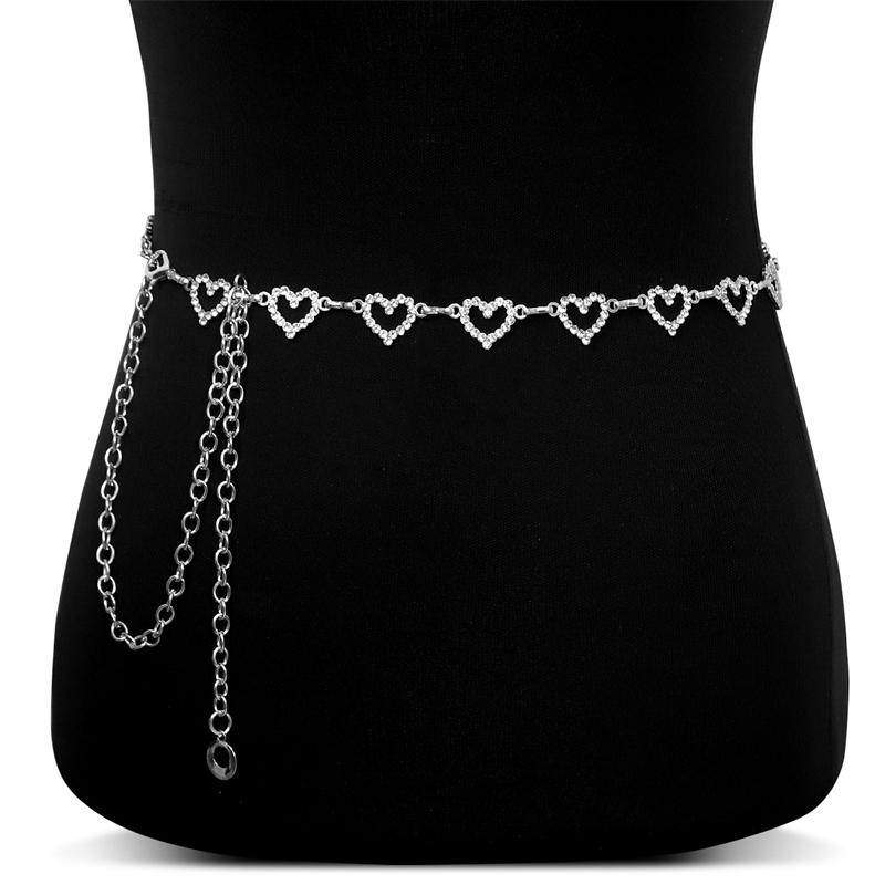 Fashion Rhinestone Heart Waist - đánh giá và giá Body Jewelry Dress