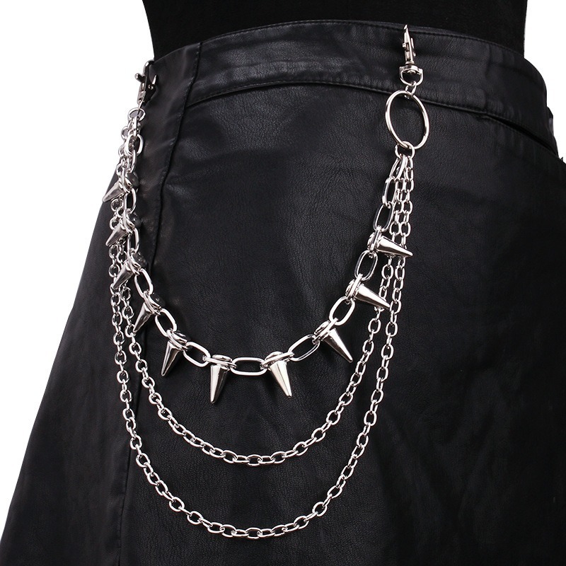 Hip Hop Punk Rock Metal Pants  - đánh giá và giá Body Jewelry Waist