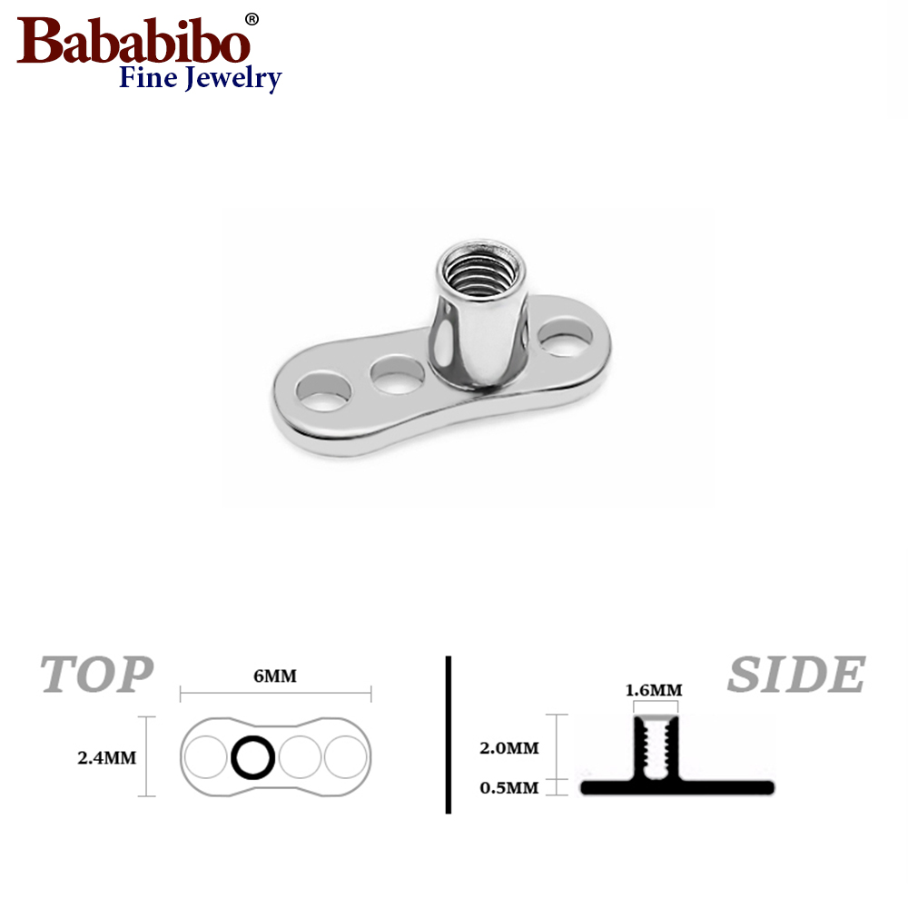 10 pcs 14G 2mm/2.5mm G23 Titan - đánh giá và giá Body Jewelry Dermal