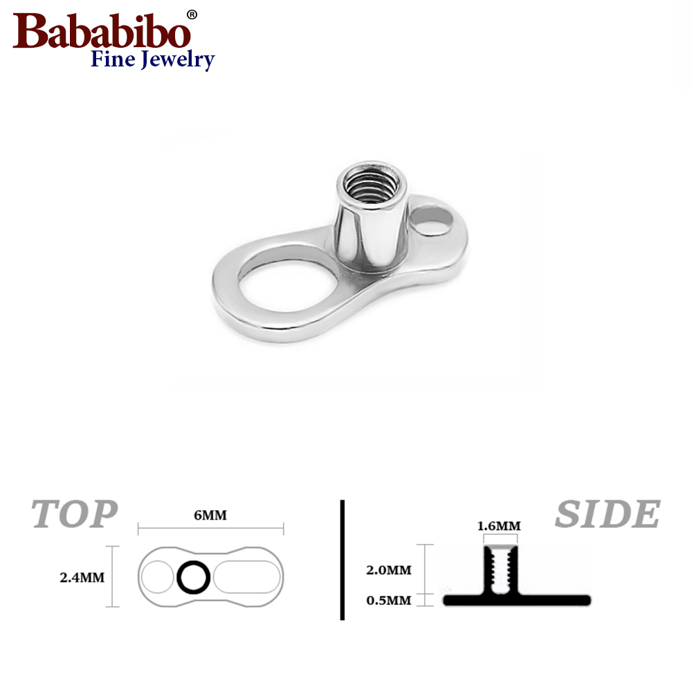 10 pcs 14G 2mm/2.5mm G23 Titan - đánh giá và giá Body Jewelry Dermal