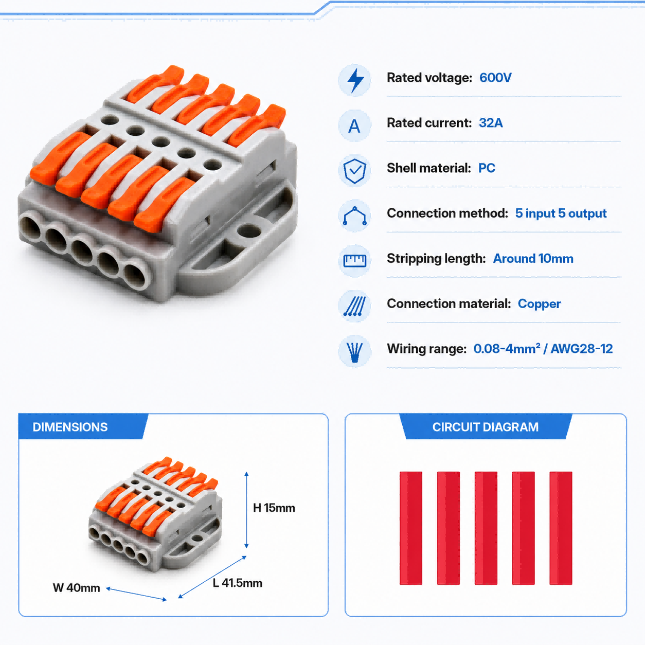 Wire Connectors 2-30 Pins Fast - đánh giá và giá Threadless Push Pin