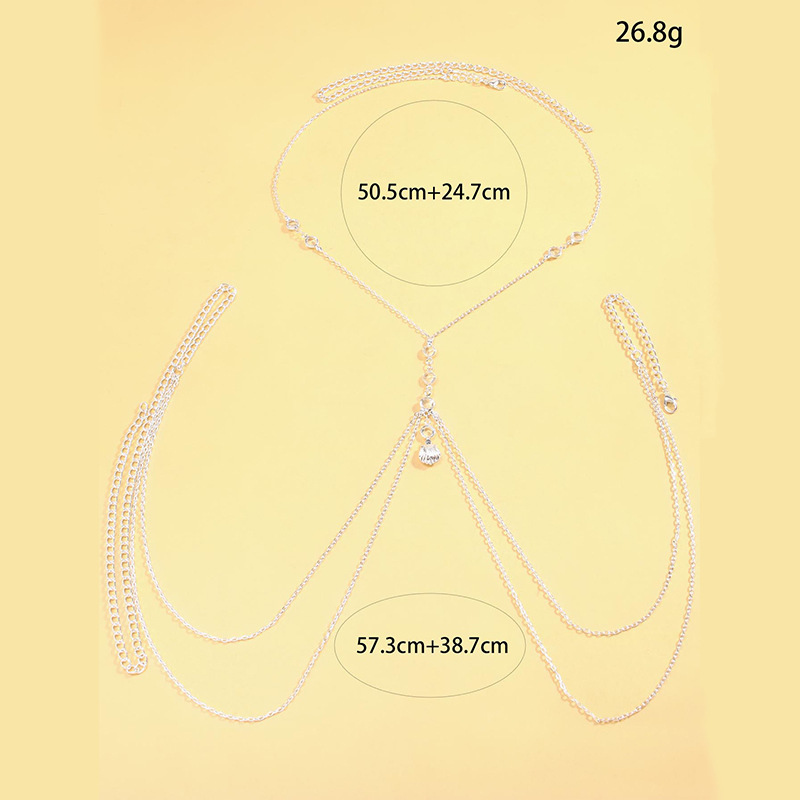 Women Silver Tone Body Chain C - đánh giá và giá Body Jewelry Charms