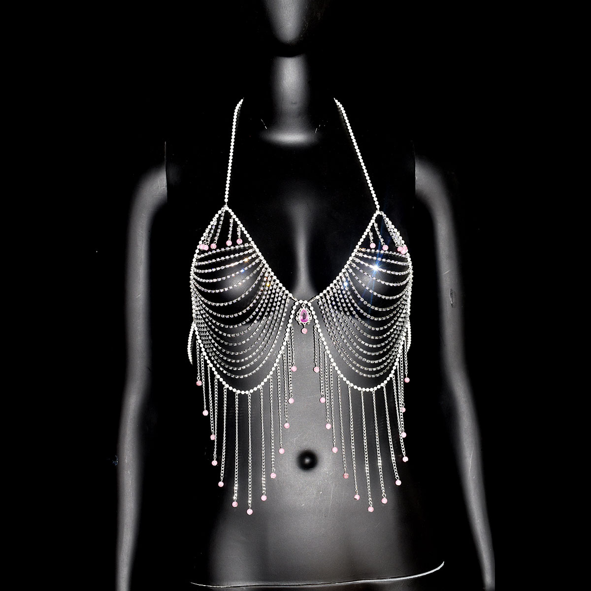 Stylish Rhinestone Bra Jewelry - đánh giá và giá Body Jewelry Dress