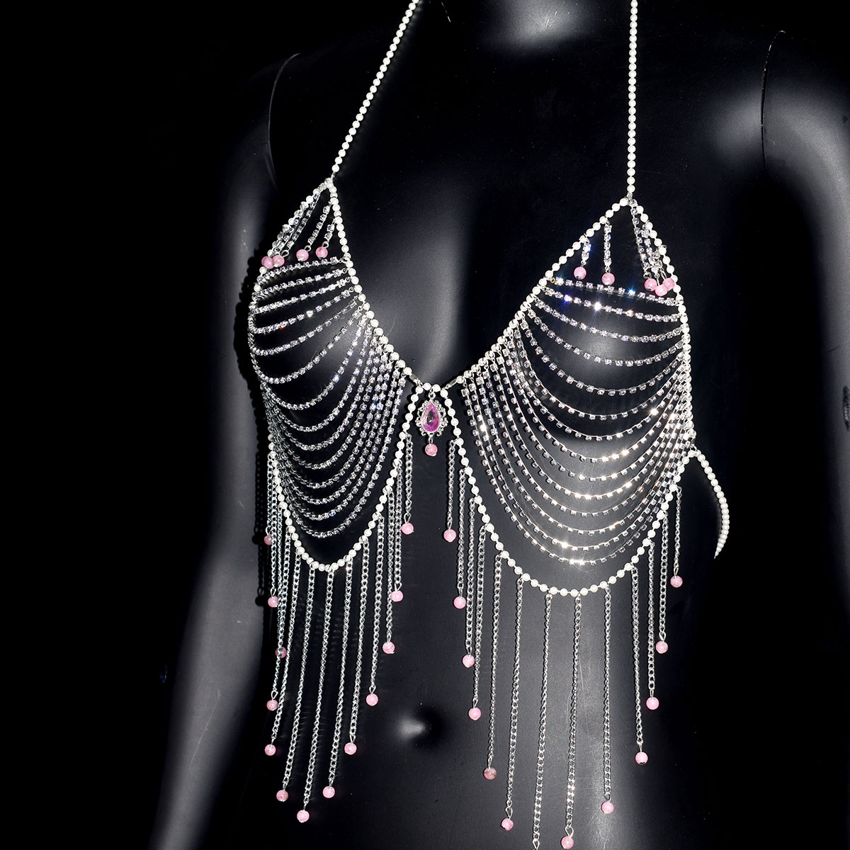 Stylish Rhinestone Bra Jewelry - đánh giá và giá Body Jewelry Dress