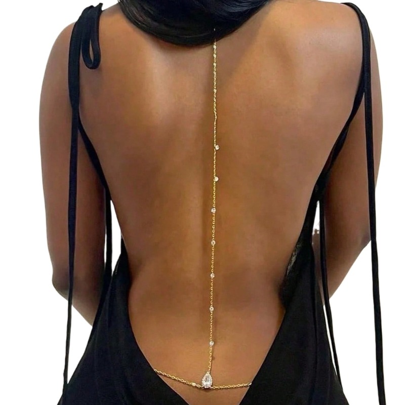 Bride Backless Rhinestone Wate - đánh giá và giá Body Jewelry Dress