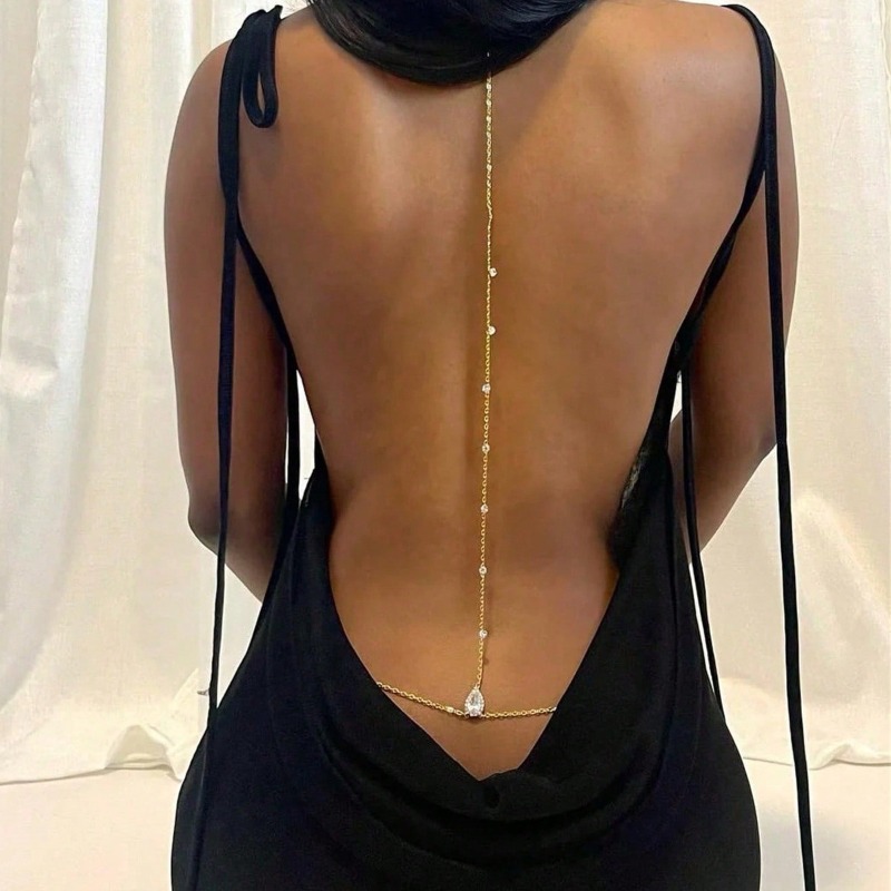 Bride Backless Rhinestone Wate - đánh giá và giá Body Jewelry Dress