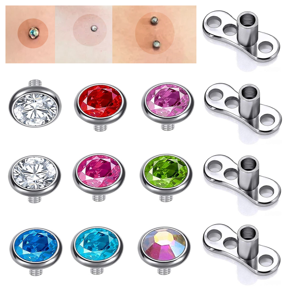 Surgical Steel Surface Piercin - đánh giá và giá Body Jewelry Dermal