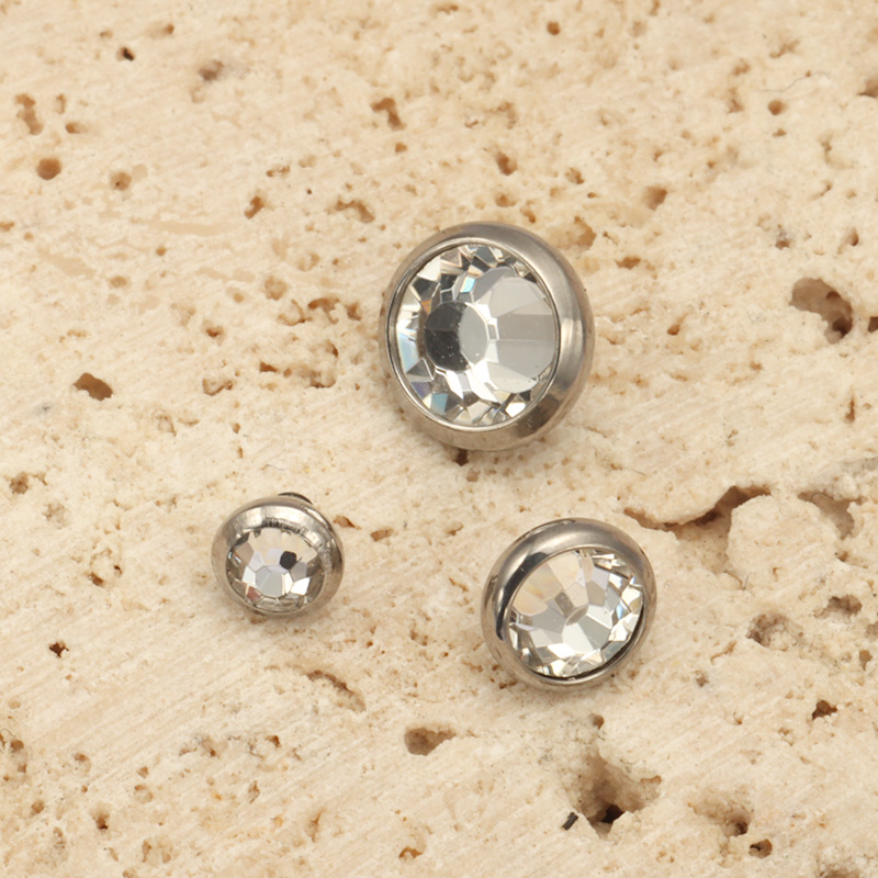 1PCS ASTM F136 Titanium Bezel  - đánh giá và giá Body Jewelry Dermal