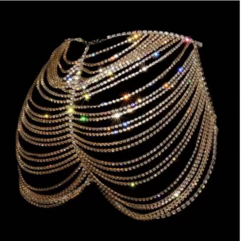1pcSexy Fashionable Rhinestone - đánh giá và giá Body Jewelry Dress