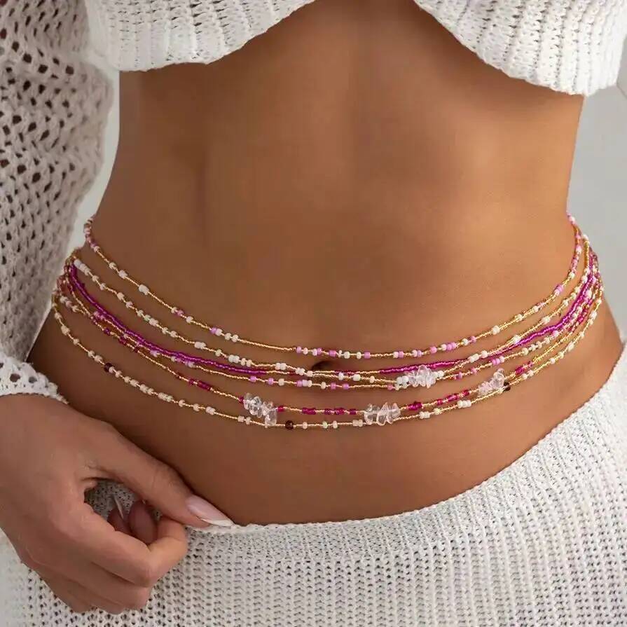 SHIXIN 6Pcs/Set Boho Colorful  - đánh giá và giá Body Jewelry Waist